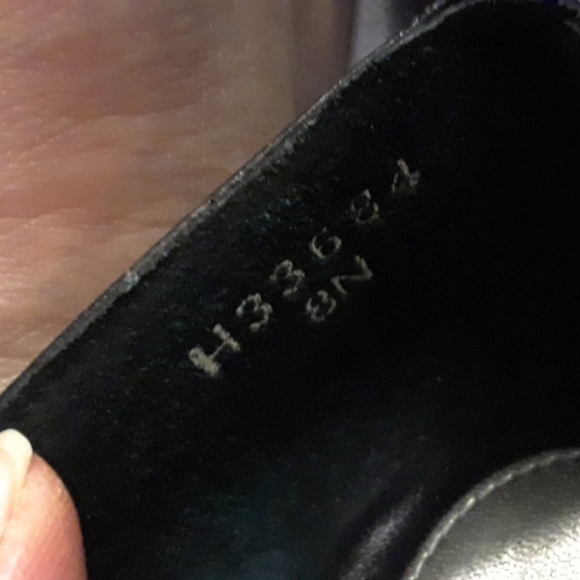 Size 8 Ros Hommerson black leather high heels - Picture 9 of 10